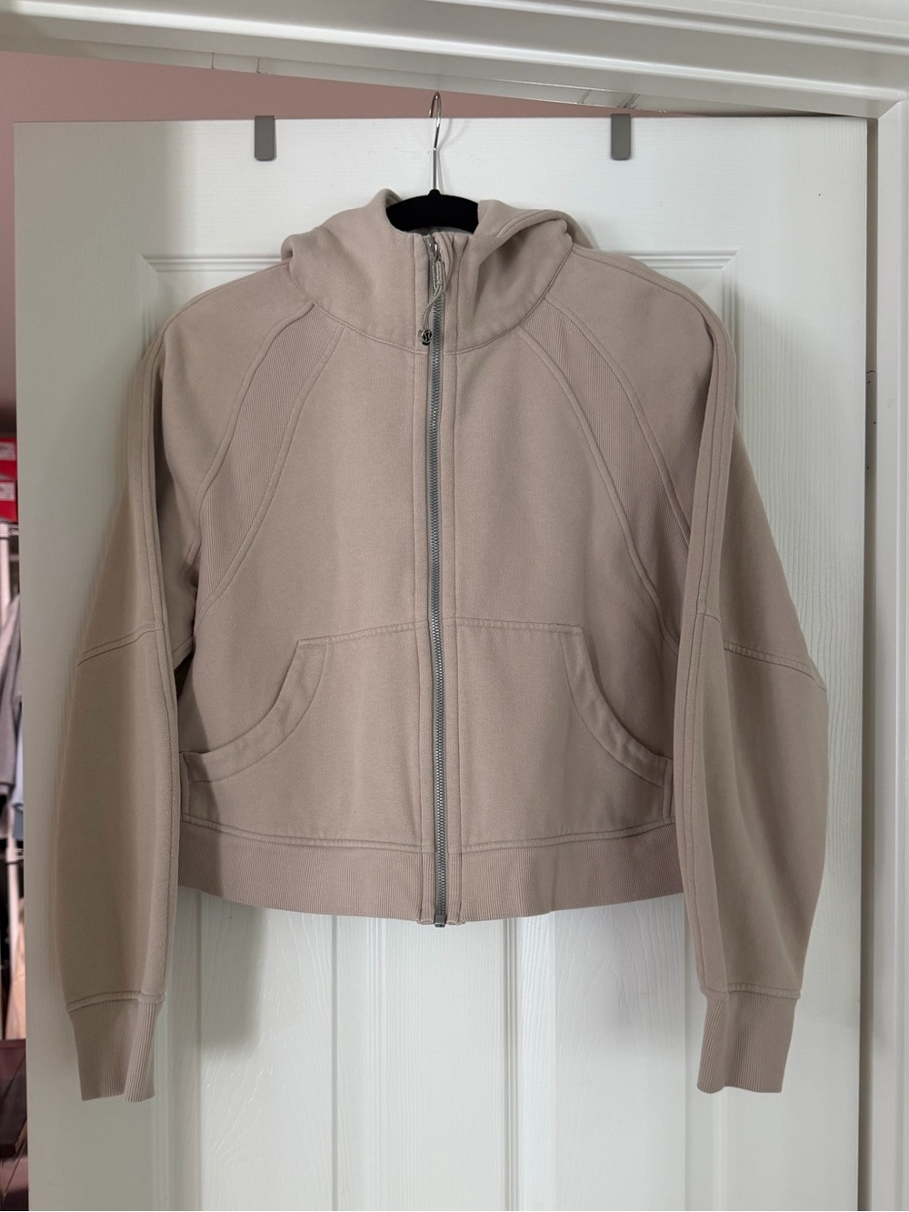 Lululemon Scuba Oversized Full-Zip Hoodie – Natural Ivory – Size M/L